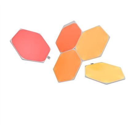 Nanoleaf KÉSZLET 5x LED RGB Szabályozható panel HEXAGON LED/2W/230V Wi-Fi