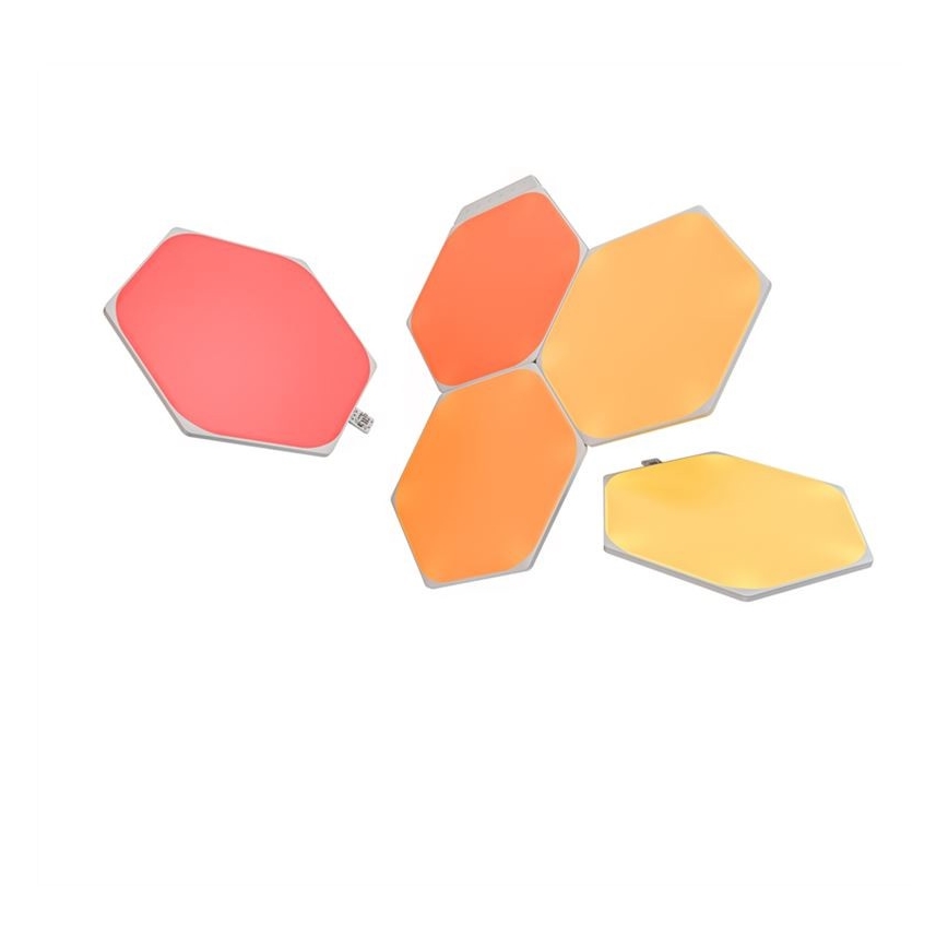 Nanoleaf KÉSZLET 5x LED RGB Szabályozható panel HEXAGON LED/2W/230V Wi-Fi