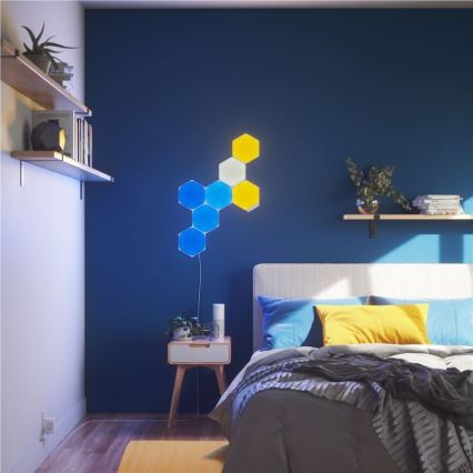 Nanoleaf KÉSZLET 5x LED RGB Szabályozható panel HEXAGON LED/2W/230V Wi-Fi