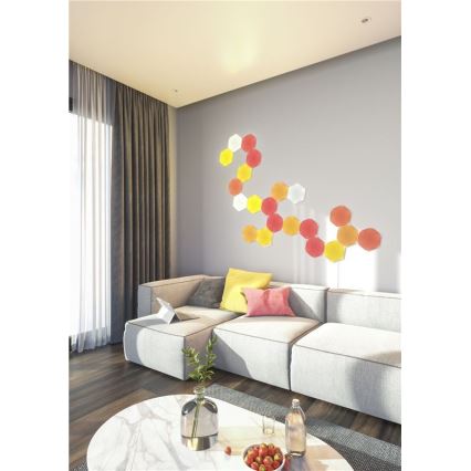 Nanoleaf KÉSZLET 5x LED RGB Szabályozható panel HEXAGON LED/2W/230V Wi-Fi
