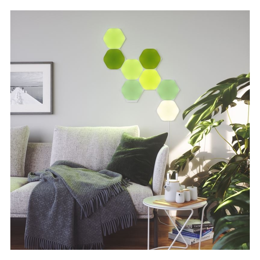 Nanoleaf KÉSZLET 5x LED RGB Szabályozható panel HEXAGON LED/2W/230V Wi-Fi