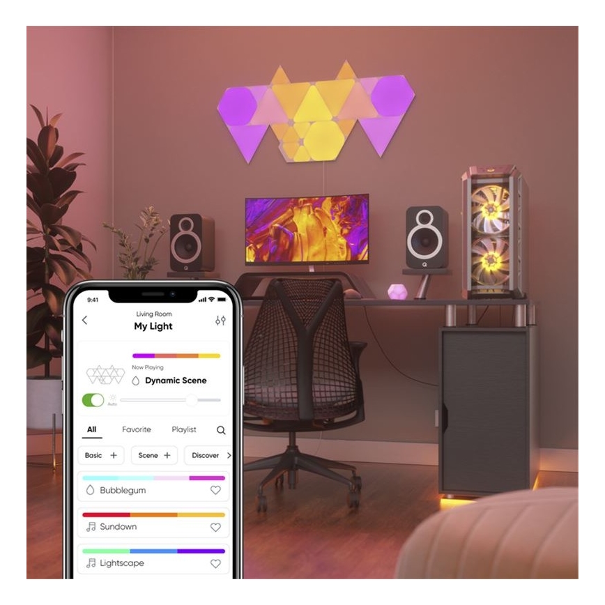 Nanoleaf  - SET 3x LED RGB Dimmelhető panel TRIANGLES LED/1W/230V Wi-Fi