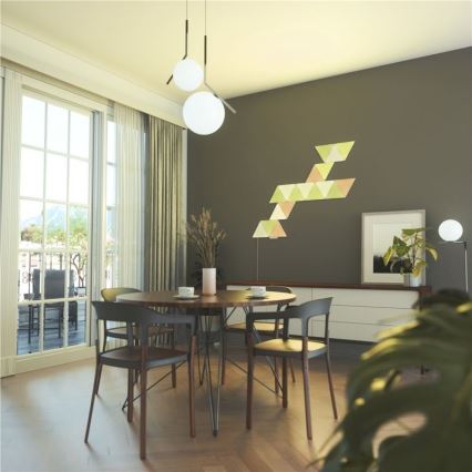Nanoleaf NL47-0002TW-9PK - 9x LED RGB fényerő-szabályozó panel Háromszög LED / 1,5 W Wi-Fi