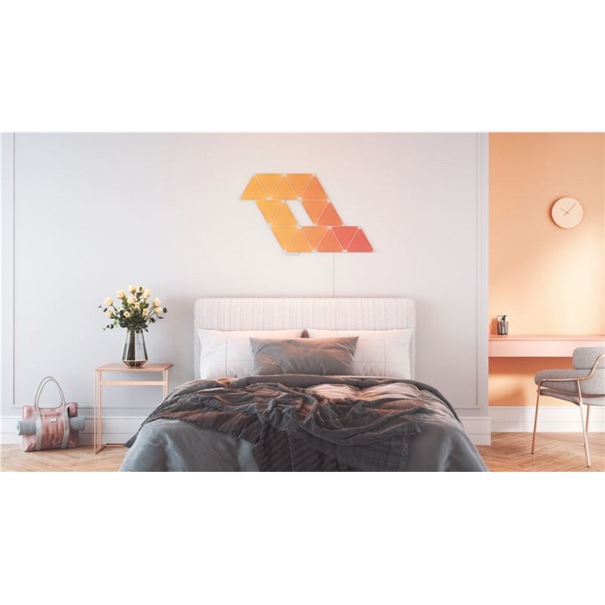 Nanoleaf NL47-6002TW-15PK - SET 15x LED RGB fényerő-szabályozó panel Háromszög LED / 1,5 Wi-Fi