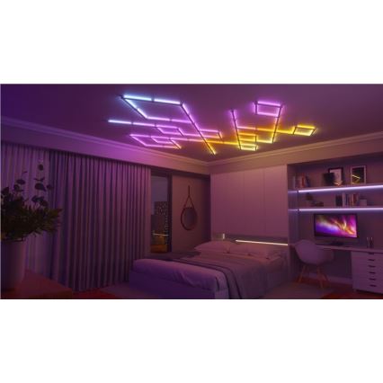 Nanoleaf - Hosszabbító készlet 3x LED RGBW Dimmelhető sín LINES LED/2W/230V 1200-6000K Wi-Fi