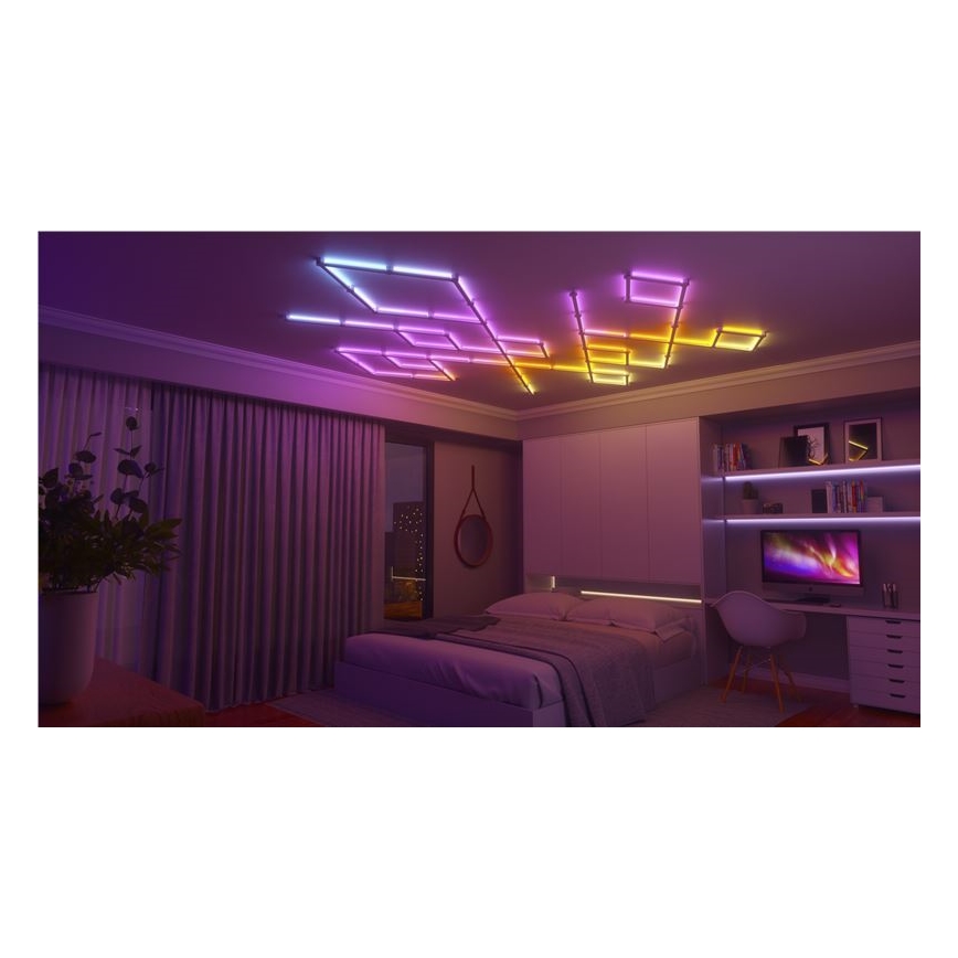 Nanoleaf - Hosszabbító készlet 3x LED RGBW Dimmelhető sín LINES LED/2W/230V 1200-6000K Wi-Fi
