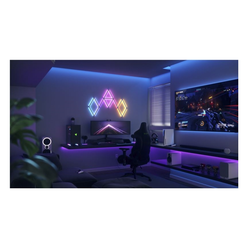 Nanoleaf - Hosszabbító készlet 3x LED RGBW Dimmelhető sín LINES LED/2W/230V 1200-6000K Wi-Fi