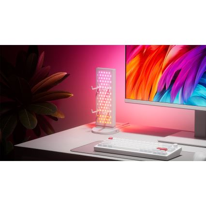 Nanoleaf - LED RGBIC Dimmelhető 3 az 1-ben asztali töltőállomás 5V 2700-6500K fehér