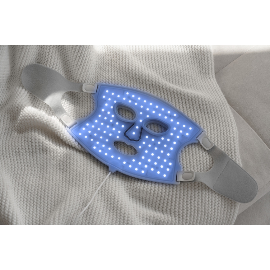 Nanoleaf - LED RGB+IR Arcterápiás maszk LED/5W/2500 mAh + távirányítás