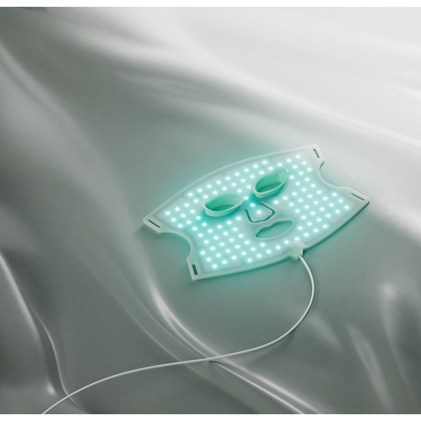 Nanoleaf - LED RGB+IR Arcterápiás maszk LED/5W/2500 mAh + távirányítás