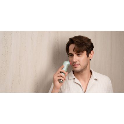 Nanoleaf - LED ultrahangos bőrfiatalító készülék 6 az 1-ben 5W/2500 mAh mentazöld