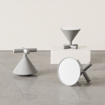 Nanoleaf - LED RGBW állítható fényerejű, újratölthető asztali lámpa UMBRA CONO LED/2,4W/5V 2700-6500K 2530 mAh szürke