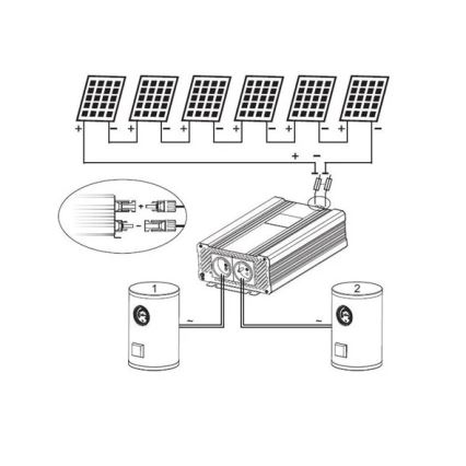 Napelemes inverter vízmelegítéshez ECO Solar Boost Evo MPPT-4000 4 kW