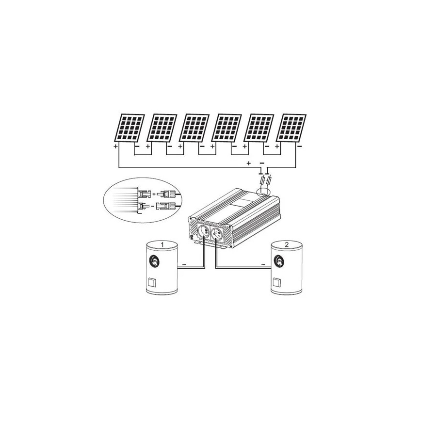 Napelemes inverter vízmelegítéshez ECO Solar Boost Evo MPPT-4000 4 kW