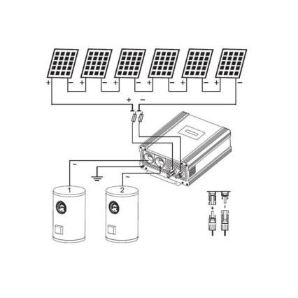 Napelemes inverter vízmelegítéshez ECO Solar Boost Evo MPPT-4000 4kW PRO