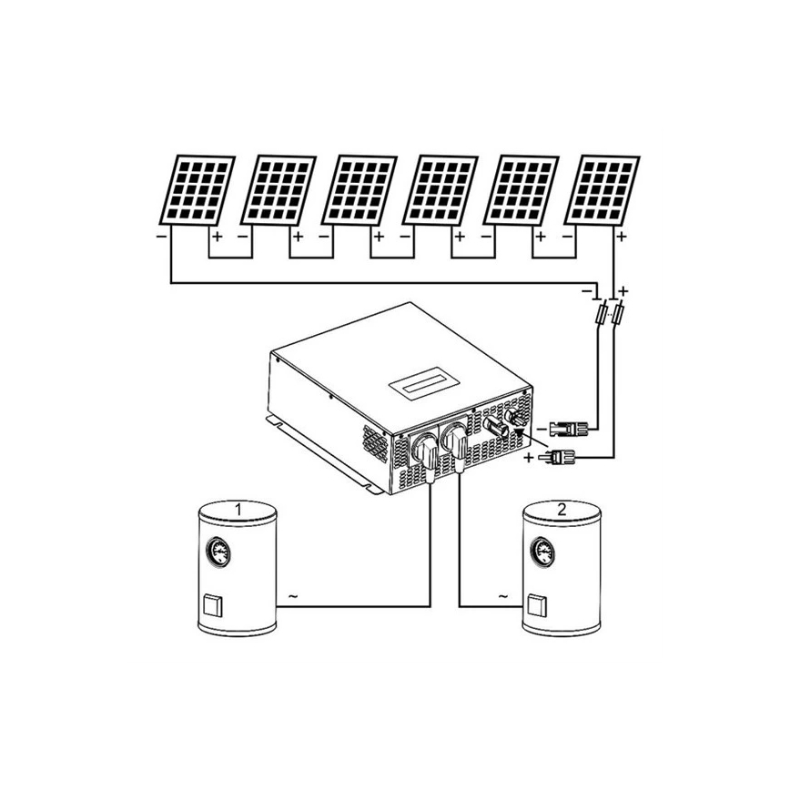 Napelemes inverter vízmelegítéshez ECO Solar Boost MPPT-3000 3,5 kW PRO