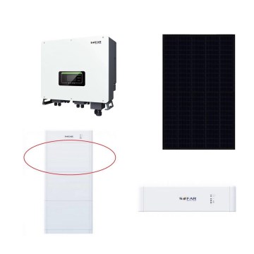 Napelemes készlet SOFAR Solar - 20kWp panel RISEN Full Black + 20kW SOLAX átalakító 3p + 20 kWh elemek SOFAR akkumulátorvezérlő egységgel