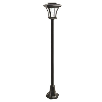 Napelemes kültéri LED-lámpa, 1,2 V, 1800 mAh, IP44, fekete