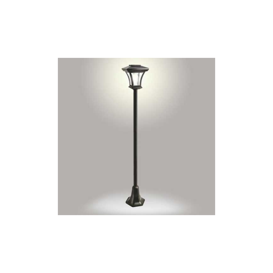 Napelemes kültéri LED-lámpa, 1,2 V, 1800 mAh, IP44, fekete