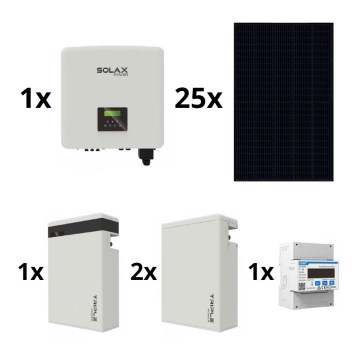 Napelemes rendszer: SOLAX Power - 10kWp RISEN Full Black + 10kW SOLAX 3 fázisú inverter + 17,4 kWh V2 akkumulátor
