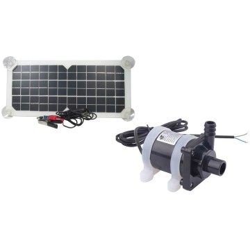 Napelemes szivattyú fotovoltaikus panellel, USB-csatlakozóval, 900 l/óra, 20 W
