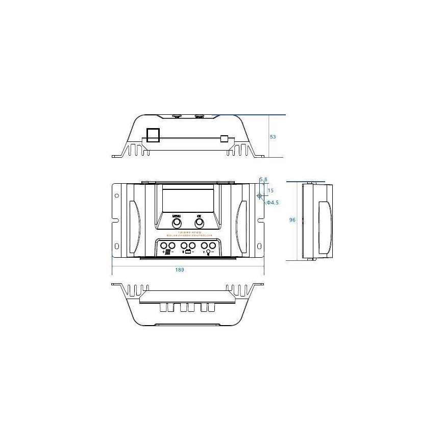 Napelemes töltésszabályozó MPPT MT1550EU 12V/15A