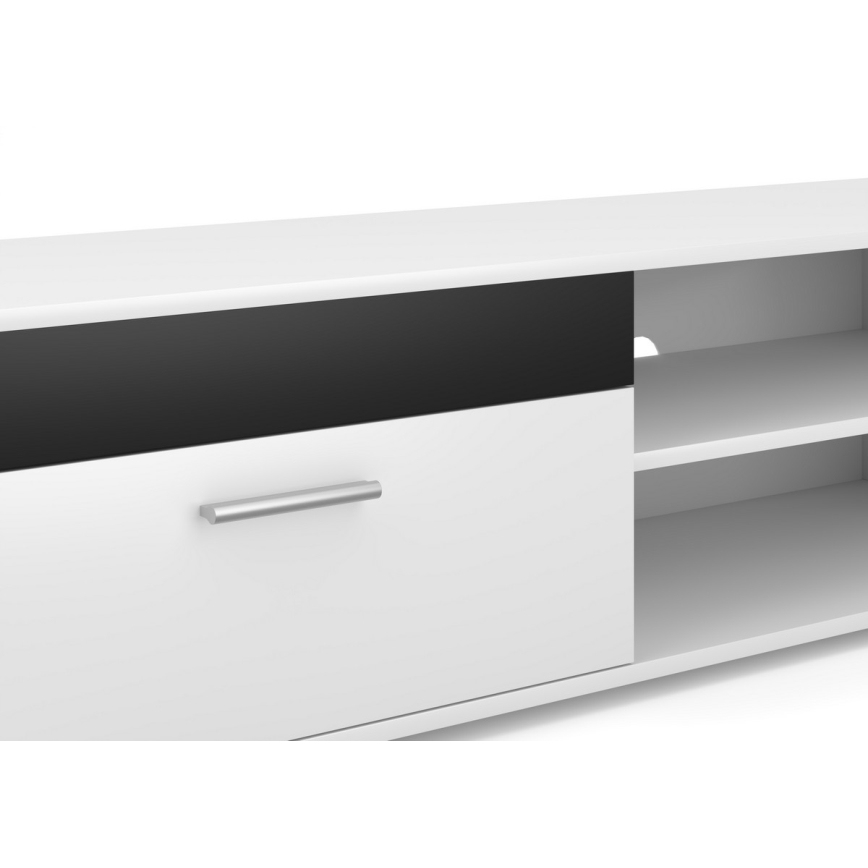 Nappali szekrénysor BRICK fehér/fekete