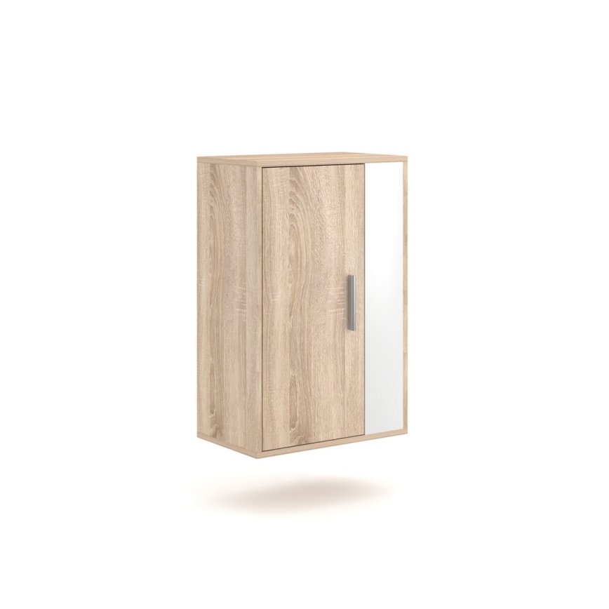 Nappali szekrénysor BRICK sonoma tölgy/fehér