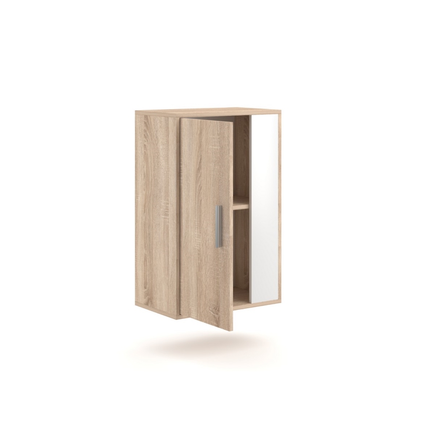 Nappali szekrénysor BRICK sonoma tölgy/fehér