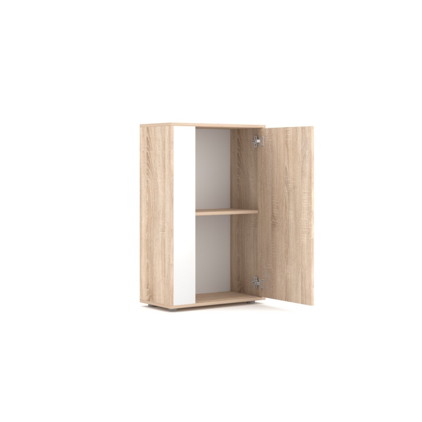 Nappali szekrénysor BRICK sonoma tölgy/fehér