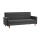 NARA kétszemélyes kanapé, sötétszürke
