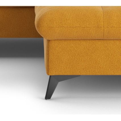 Kinyitható sarokkanapé L-alakban MARANO jobb oldali narancssárga