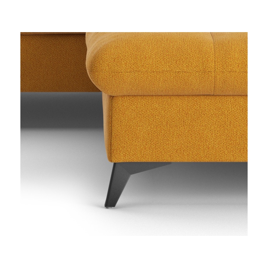 Kinyitható sarokkanapé L-alakban MARANO jobb oldali narancssárga