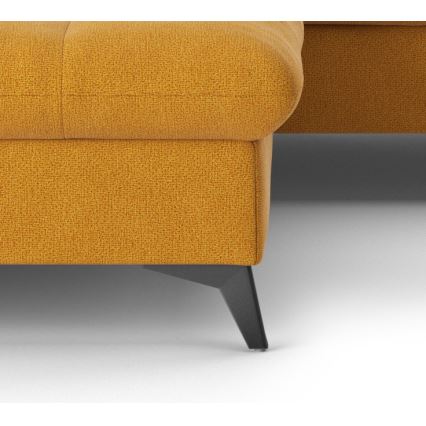 Kihajtható sarokkanapé L-alakban MARANO balos narancssárga