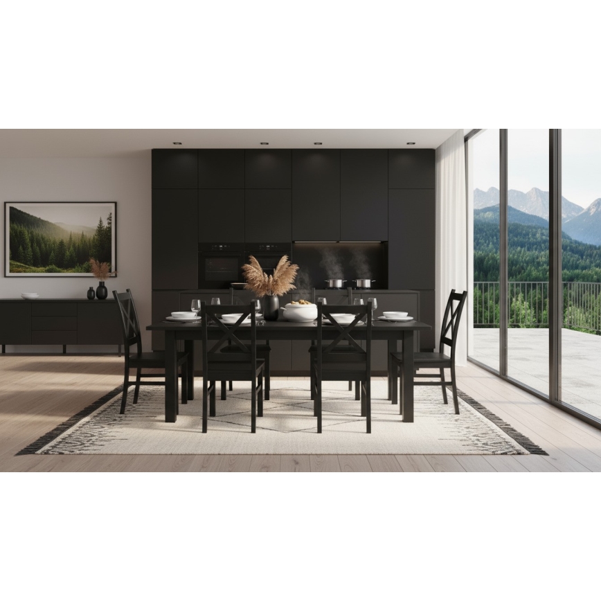 Étkezőszék NATE fekete