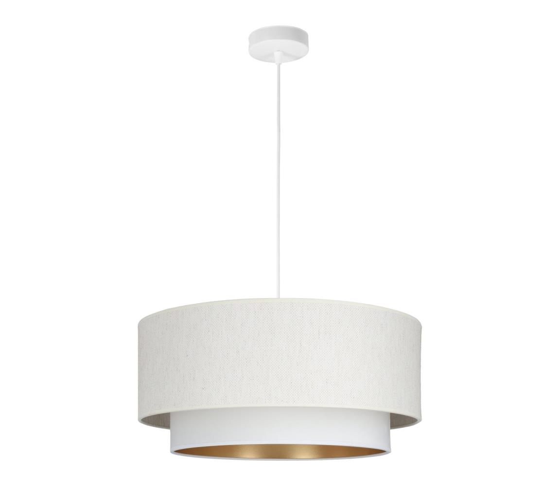 NATIA elegáns függeszték kábellel, 1x E27/60W/230V, fehér H0199