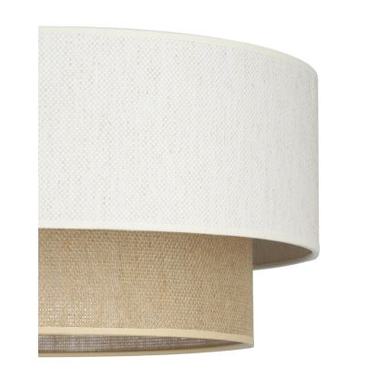 NATIA függőlámpa kábelen, 1xE27/60W/230V, átmérő 45 cm, fehér/barna