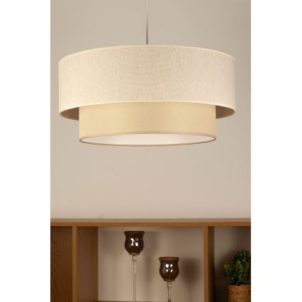NATIA kábeles csillár, 1xE27/60W/230V, átm. 45 cm, krémszínű