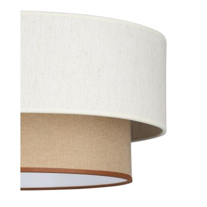 NATIA kábeles csillár 1xE27/60W/230V Ø 45 cm fehér/barna