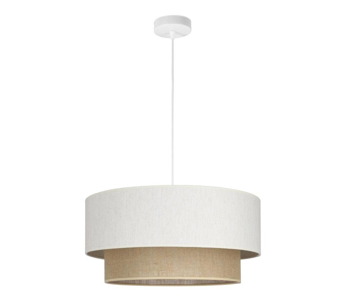 NATIA kábeles függeszték 1xE27/60W/230V fehér/barna H0240