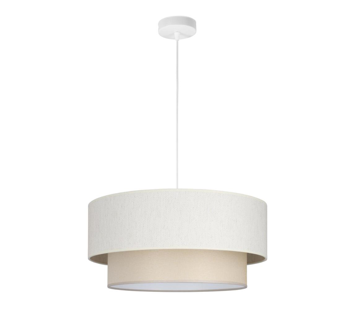 NATIA zsinóros függőlámpa 1xE27/60W/230V krémszínű H0231