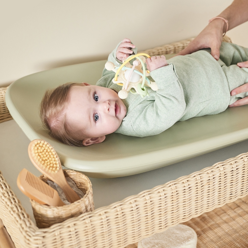 Nattou - Pelenkázó alátét SOFTY 50x70 cm zöld