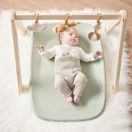 Nattou - Pelenkázó alátét SOFTY 50x70 cm zöld