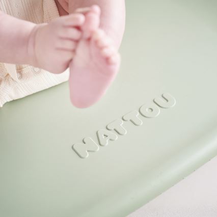 Nattou - Pelenkázó alátét SOFTY 50x70 cm zöld