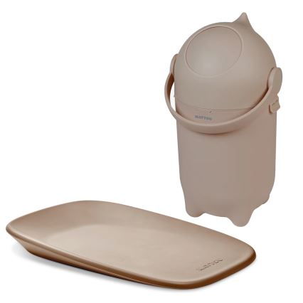 Nattou - Pelenkázó és pelenkázó alátét SOFTY 50x70 cm barna