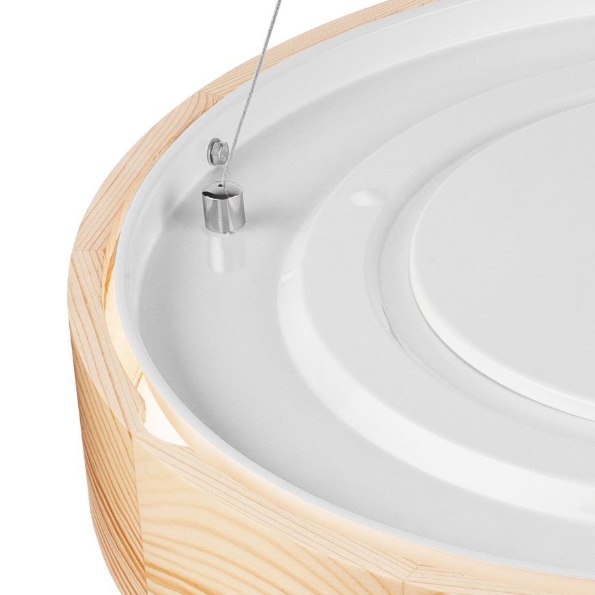 Függeszték NATURAL kábelre 3xE27/60W/230V ? 47 cm fenyő