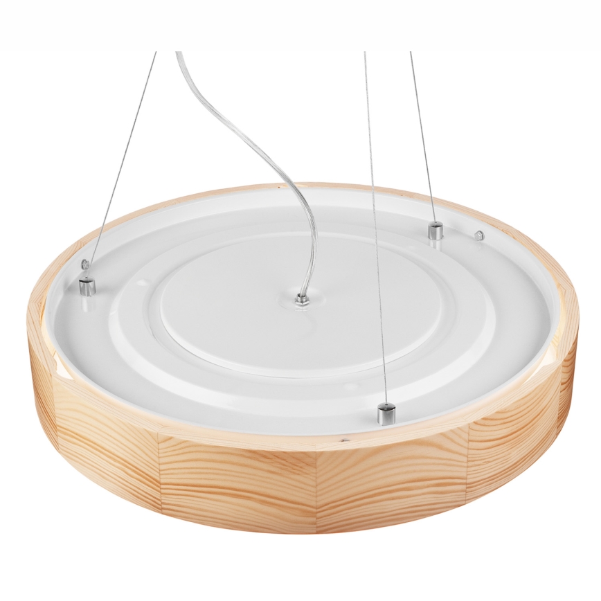 Függeszték NATURAL kábelre 3xE27/60W/230V ? 47 cm fenyő