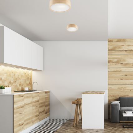 NATURAL mennyezeti lámpa 1xE27/60W/230V ? 27 cm fenyő