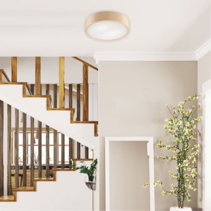 NATURAL mennyezeti lámpa 2xE27/60W/230V ? 37 cm fenyő