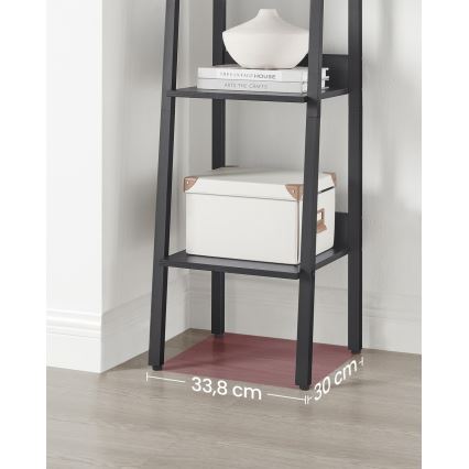 NAVARO fekete könyvespolc